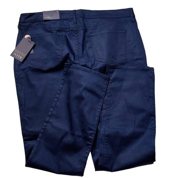 NYDJ Sheri Slim Deep Peaco Pants Womens Plus Size 18 Lift Tuck Support Trousers - Picture 6 of 12